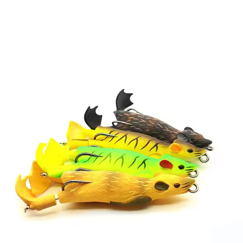 1PCS 9.2cm 12.5g Road Runner Fake Bait Mouse Thunder Frog Blackfish Special Surface Tractor Road Run