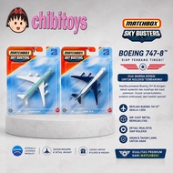 HIJAU Matchbox Sky Busters Boeing 747-8 Green Aircraft Miniature Diecastbiru
