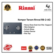 PREMIUM Kompor Gas Tanam 2 Tungku Rinnai RB-2-AG Kompor Tanam Rinnai
