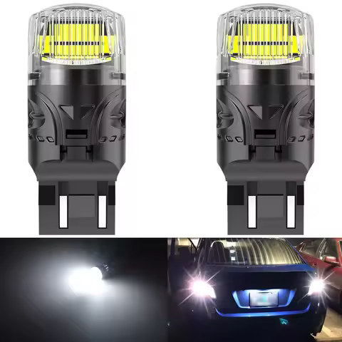 Katur 2x T20 7443 Car Led Bulb Stop Bulb Super Bright 6000K White Powerful Day Light DRL Lamp Dual L