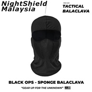 NSM Tactical Facemask Black Ops - Sponge Balaclava PDRM Combat Special Force Operasi VAT69 Komando R