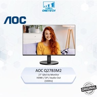 27" Aoc Q27B3M2 Qhd Va Monitor 2540*1440 - Hdmi/Vga/Audio out (100HZ) - Black