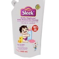 ♂ Sleek Bottle Nipple &amp; Baby Accessories Cleanser Refill 900ml ۝