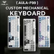 F99 Wireless Mechanical Keyboard, 3 Modes (Bluetooth 5.0/USB-C/2.4GHz), Hot-Swappable Customizable K