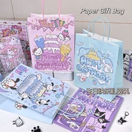 Cute Sanrio Gift Bag Kuromi Birthday Party Goodies Bag For Kids Paper Gift Bag Beg Parti Hari Jadi M
