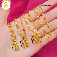 NEW Gold Abacus Chain 24k Titanium Gold Bangkok Gold 2025 A16