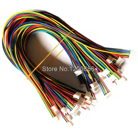 24AWG 200MM PH2.0 pitch 2P/3P/4P/5P/6P/7P/8 pin male to male harness cable 2.0MM pitch 200MM double 