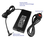 Genuine 135W Slim HP Pavilion Gaming Laptop 15-dk0010TX AC Power Adapter /Charger 19.5V 6.9A 4530 DC