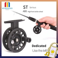MYRONGMY Ice Fishing Reel, 50/60/70mm Right/Left Hand Fly Ice Sea Fish Wheel, Light Plastic Body Fis