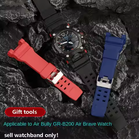 Men Bracelet For Casio G-shock GR-B200 Waterproof TPU resin Watch Strap GR-B2001B notch Watchband Sp