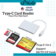 TF/ SD/ CF Card Reader (Type C 3 in 1)