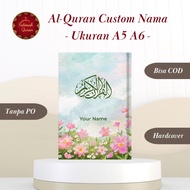 Al-Quran Hardcover Size A5 & A6 Color Blocks Free Custom Name - Fatimah Quran