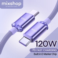 mixshop 120W PD Super Fast Charging Cable, Type C to Type C Cable, 1m/1.5m/2m [SG READY STOCK]
