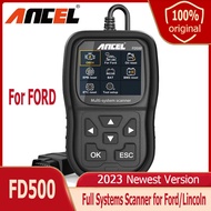 ANCEL FD500 Full System OBD2 Scanner For Ford Lincoln Diagnostic Engine ABS SRS Transmission 4WD Sys