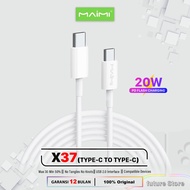 MAIMI X37 Type C to type c data cable - Charger Cable - Type C FAST CHARGING Charger Cable DATA CABL