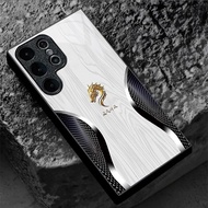 Star River Silver Dragon design Phone Case Glass for Samsung Galaxy S20 S21 S22 S23 S24 S25 Ultra Pl