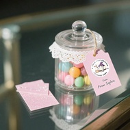 1pc/5pcs/10pcs/20pcs Halloween Custom Text Stickers - 1in (25mm)/1.65in (40mm)/2in (50mm) Sizes, Per