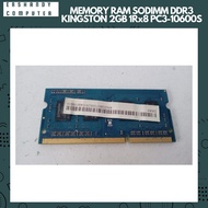 Memory RAM SODIMM DDR3 KINGSTON 2GB 1Rx8 PC3-10600S