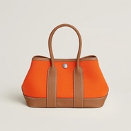Hermes Neo Garden Party 23 Mini GP Canvas Orange x Gold