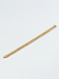 Gelang tangan rantai holo gepeng kail Jepit