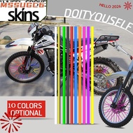MSSUGC6 36Pcs Rims Skins Bike Guard Motorcycle Decoration Protector