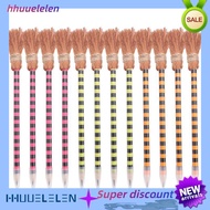 [hhuuelelen]12 Piece Wizard Broom Writing Pencils Wood Witch Broom Pencil