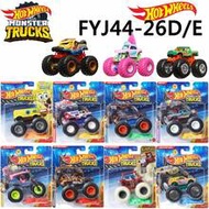 1:64 Scale Hot Wheels Alloy Toy Car, Monster Truck + Crushable Mini Car, Big Foot Giant Wheel Inerti