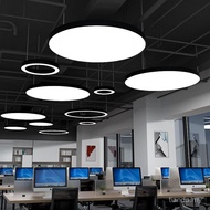 Foreign Trade LED Ring Light Simple Modern Round Chandelier Shopping Mall Shop Gym Lighting Office C