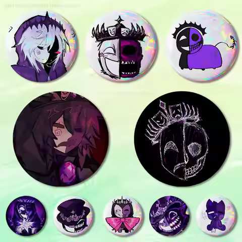 Game Forsaken N-Noli Pins 58mm Cute Cartoon Badge Handmade Brooches for Backpack Accessories