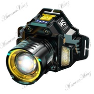 Senter Kepala Led /lampu depan tahan air sensor gerak/LED senter super terang/Terang Anti Air/USB re