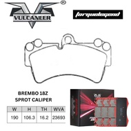 VULCANEER BREMBO 18Z SPORT CALIPER FRONT BRAKE PAD 24118UG