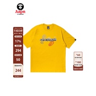 Aape Flagship Store Men's Autumn Ape-Man Letter Pattern Unique Printing Casual Trendy Short-Sleeved 