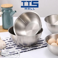 (TTS MALL) 3 in 1 Stainless Steel Mixing Bowl Set for Vegetables Salad Bowl Kitchen Utensils