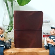 MINOR DEFECT OLD STOCK/ - PASSPORT - GENUINE LEATHER COVER TRAVELERS NOTEBOOK MIDORI/ JOURNAL/ GENUI