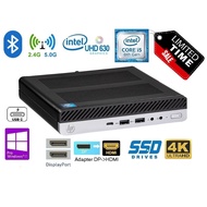 HP EliteDesk 800 G4 DM 8th Gen Intel 6C i5-8500T 35W 3.5GHz Premium  Mini 16/32GB RAM 512GB/1TB SSD WIFI BT