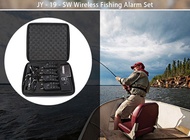 JY - 19 - SW Digital Wireless LED Fishing Alarm Alert Set 4 Bite Alerters 1 Receiver 4 Fish Swingers