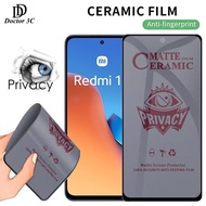 Ceramic Anti Spy Privacy Full Tempered Film Glass For Redmi Turbo 4 A5 A4 15 15C 14C 14R 13X 13 13C 