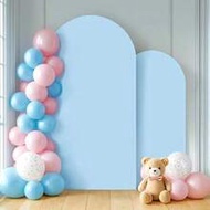 5ft, 6ft, 6.6ft, 7.2ft, 7.87ft White Arch Backdrop, Spandex Fitted Arch Backdrop Fabric For Wedding 