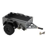 CNC Aluminum 1/18 Utility Trailer with Hitch Mount for RC Crawler TRX4M Bronco Defender Scale Access