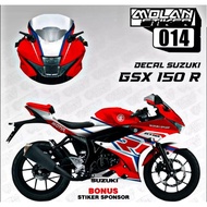 Decal Sticker Striping Variation FULLBODY SUZUKI GSX R 150 / GSX 150 R (SUZUKI ECSTAR MOTO GP) | Dec