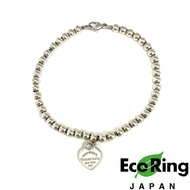 ☆ Tiffany & Co. 蒂芙尼 925 Silver Heart Charm Bracelet 925銀心形吊飾手鍊 100%真品