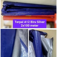 Terpal Roll A12 Biru Silver 2x100 Meter murah