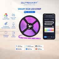 Outsmart WIFI LED Smart Strip RGB Dimmable for TV Backlight Decoration Google RGBIC DREAM COLOUR GOV