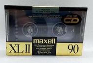 全新未拆 日製 日立萬勝 Maxell XLII 90 Type II 90分 高級 空白錄音帶