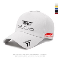 Cadillac Cap Formula F1 Locomotive No. 77 Perez Bottas Sports Baseball Cap