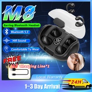 ♥100%Original Product+FREE Shipping♥2023 New M8 Clip ear Bluetooth Earphone Wireless Headphone Bluetooth Earbus Touch Control Headset