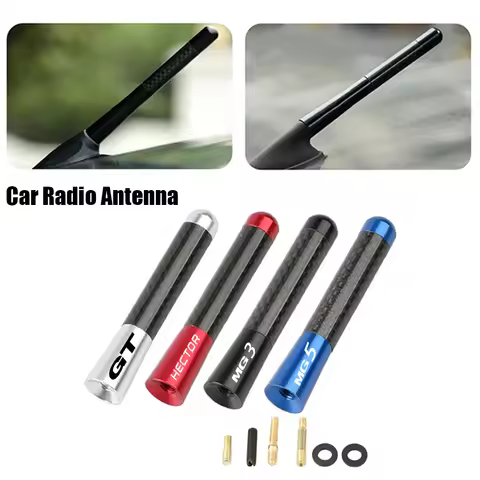 8cm Carbon Fiber Car Radio Antenna for MG Morris Garages GT MG3 MG5 MG6 MG7 HECTOR HS ZS Aerial Acce