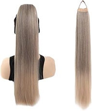 1 Pcs Ponytail Extension, 70CM/27.56in Length, High-Temperature Fiber Pony Tail Wig, Natural-Looking