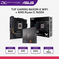 【DYNACORE BUNDLE】Asus TUF GAMING B650M-E WiFi M-ATX Motherboard with AMD Ryzen 5 7600X CPU