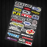 KYB SHOWA Reflective Motorcycle Thai Thailand Sticker Decal for Honda 125 Click125 Click125I Click15